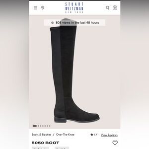 Stuart Weitzman Black Over the Knee Boots